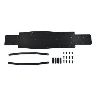 【予約】 RDX用 ブラックFRP メインシャーシ&サイドデッキセット *D1-BFS01